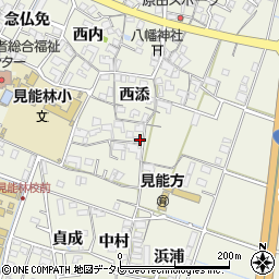 徳島県阿南市見能林町西添18周辺の地図