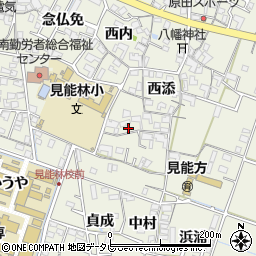 徳島県阿南市見能林町西添12周辺の地図