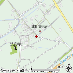 愛媛県西条市小松町北川142周辺の地図