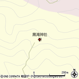 黒滝神社周辺の地図