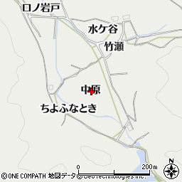 徳島県阿南市長生町中原周辺の地図