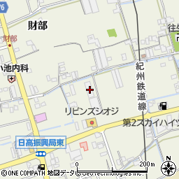 和歌山県御坊市湯川町財部578周辺の地図