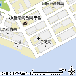 福岡県北九州市小倉北区西港町105周辺の地図