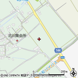 愛媛県西条市小松町北川430-1周辺の地図
