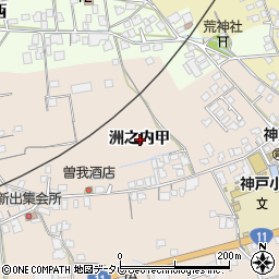 〒793-0053 愛媛県西条市洲之内甲の地図