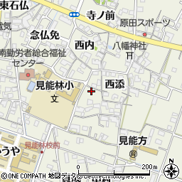 徳島県阿南市見能林町西添6周辺の地図