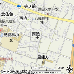 徳島県阿南市見能林町西添24周辺の地図