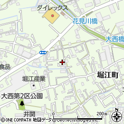 愛媛県松山市堀江町甲-582周辺の地図