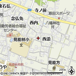 徳島県阿南市見能林町西添37周辺の地図