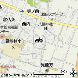 徳島県阿南市見能林町西添30周辺の地図