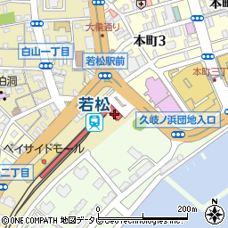 福岡県北九州市若松区周辺の地図