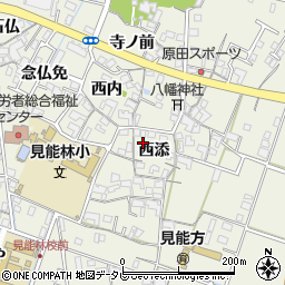 徳島県阿南市見能林町西添32周辺の地図