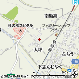 徳島県阿南市見能林町大坪周辺の地図