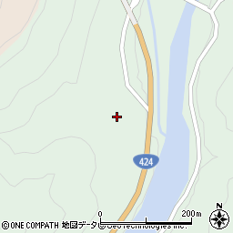 和歌山県田辺市龍神村福井578周辺の地図