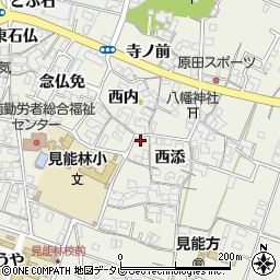 徳島県阿南市見能林町西添40周辺の地図
