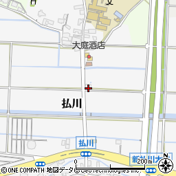 福岡県北九州市若松区払川197周辺の地図