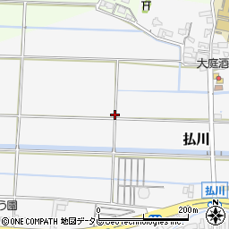 福岡県北九州市若松区払川周辺の地図