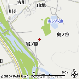 徳島県阿南市長生町（岩ノ脇）周辺の地図