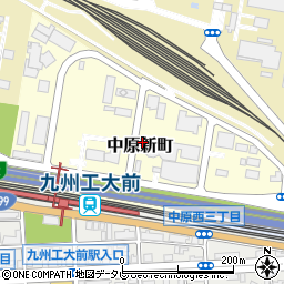 福岡県北九州市戸畑区中原新町周辺の地図