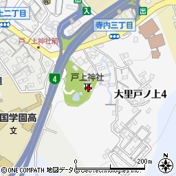 戸上神社周辺の地図