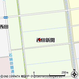 愛媛県西条市西田新開周辺の地図