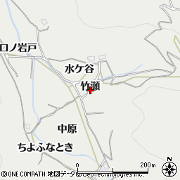 徳島県阿南市長生町竹瀬周辺の地図