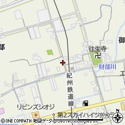 和歌山県御坊市湯川町財部554-1周辺の地図