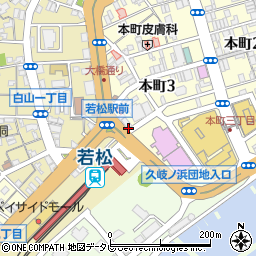 アラジン 若松店周辺の地図