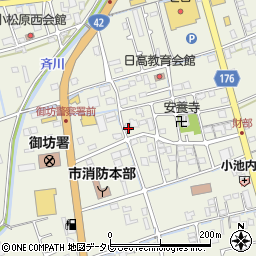 和歌山県御坊市湯川町財部264-1周辺の地図