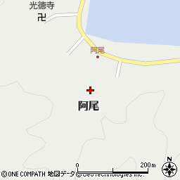 和歌山県日高郡日高町阿尾周辺の地図