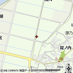 徳島県阿南市中林町（鎧崎）周辺の地図