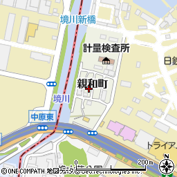 福岡県北九州市小倉北区親和町周辺の地図