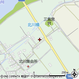 愛媛県西条市小松町北川383周辺の地図