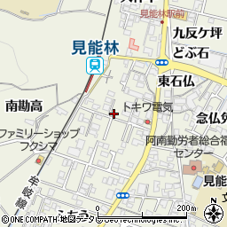 徳島県阿南市見能林町（志んじやく）周辺の地図