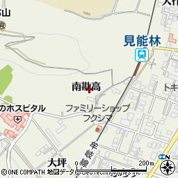 徳島県阿南市見能林町南勘高周辺の地図