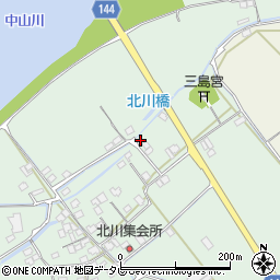 愛媛県西条市小松町北川386周辺の地図
