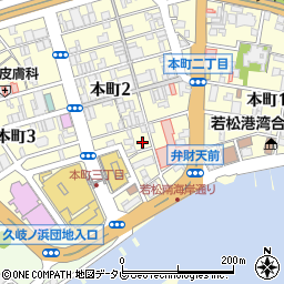 若戸大橋調剤薬局周辺の地図