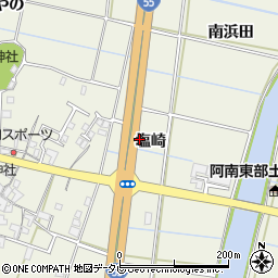 徳島県阿南市見能林町（塩崎）周辺の地図