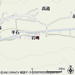 徳島県阿南市見能林町岩崎周辺の地図