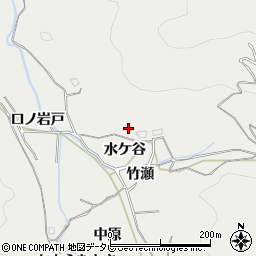 徳島県阿南市長生町水ケ谷周辺の地図