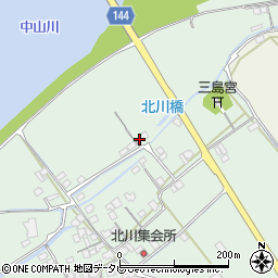 愛媛県西条市小松町北川345周辺の地図