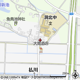 福岡県北九州市若松区払川256周辺の地図