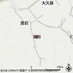 徳島県阿南市長生町長谷周辺の地図