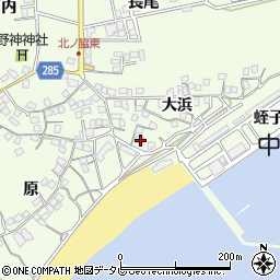 徳島県阿南市中林町大浜19周辺の地図
