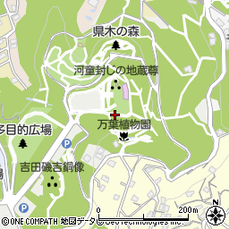 高塔山公園周辺の地図