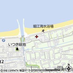 堀江海水浴場センター周辺の地図