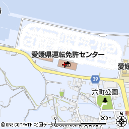 愛媛県警察本部運転免許関係テレホンサービス周辺の地図