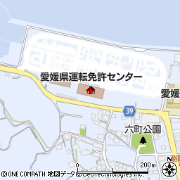 愛媛県運転免許センター周辺の地図