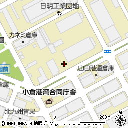 福岡県北九州市小倉北区西港町周辺の地図