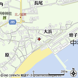 徳島県阿南市中林町大浜20周辺の地図